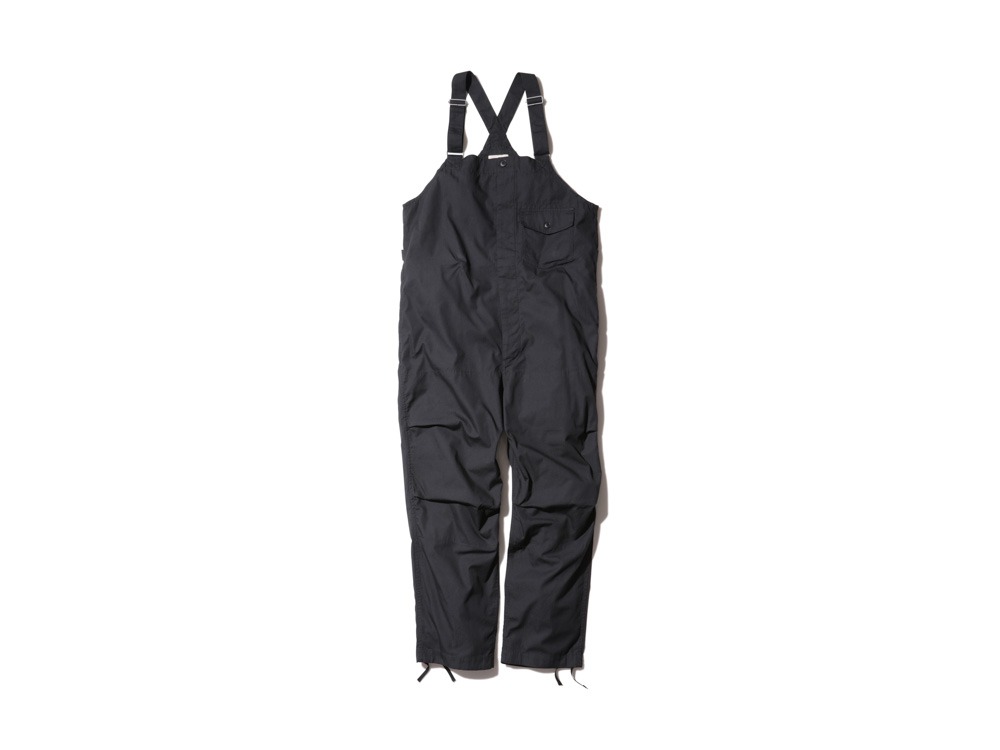 TAKIBI Light Ripstop Overalls M Black