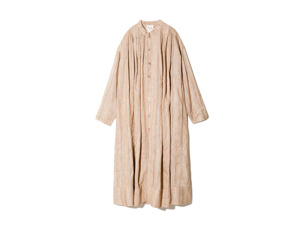 Hand-woven Wild Silk Tuck Coat
