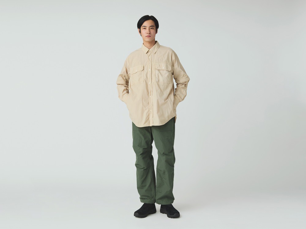 【先行予約商品】Garment Dyed Convertible Shirt M IVORY