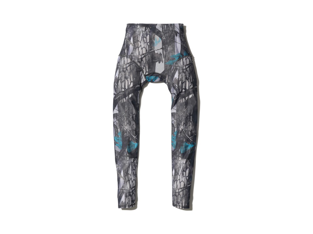 Printed Water-side Swim Leggings 1 Grey