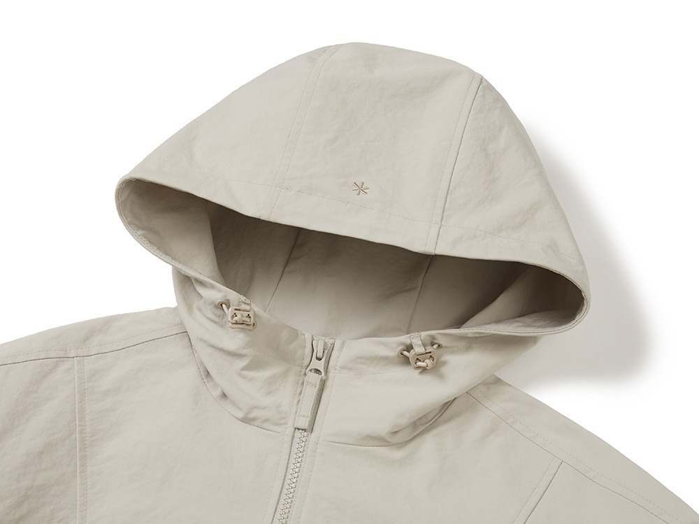 Polywasher Women's Hood Windbreaker S LIGHT BEIGE
