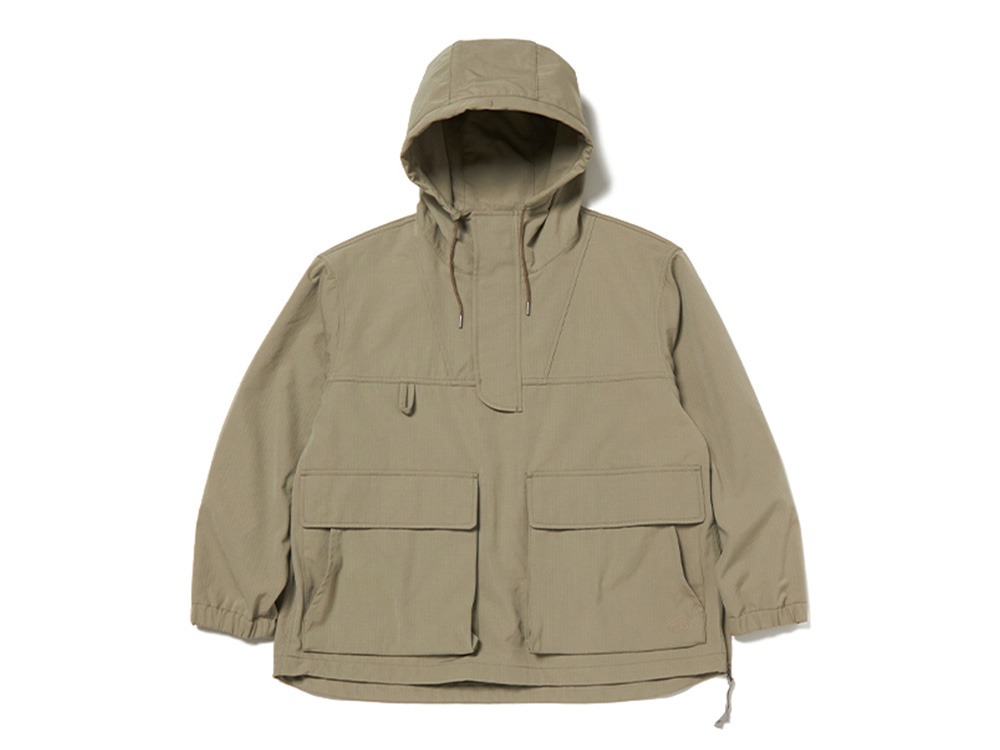 TAKIBI Ripstop Anorak S Beige