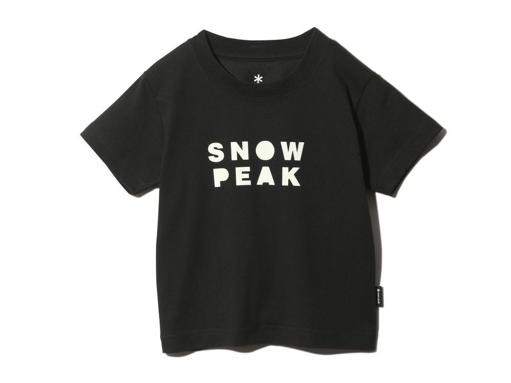 Kids SNOWPEAKER T-Shirt CAMPER 4 Black