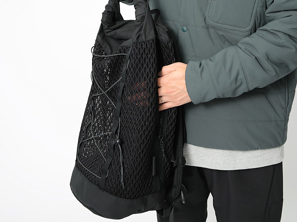 Double Face Mesh Back Pack One Black