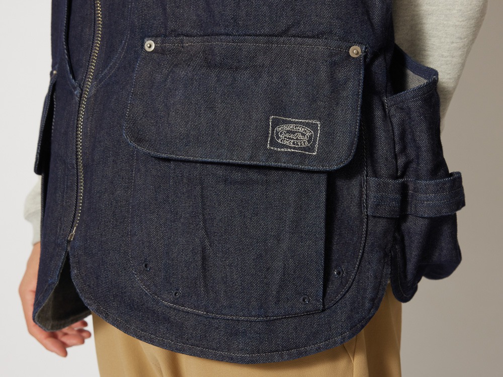 TAKIBI Denim Vest S Indigo