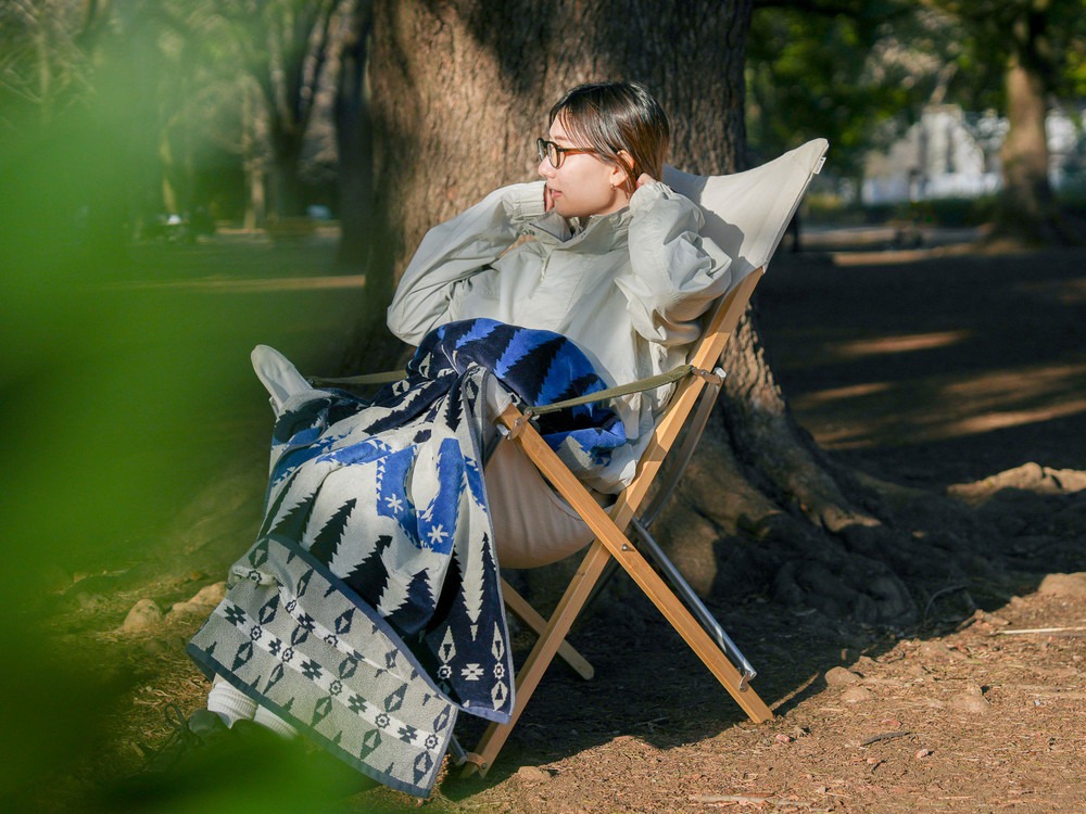 Snow Peak × Pendleton Towel Blanket One OATMEAL